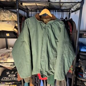 Vintage Walls Duck Canvas Work Jacket Blanket Lined Heavyweight